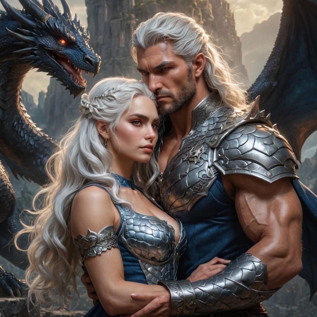 Dragon Queen and God of Wrath Romantic Couple