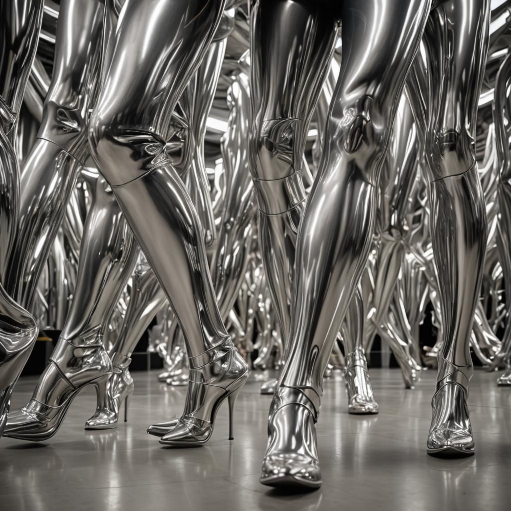 Energy Flows Around Silver Metallic Pillars