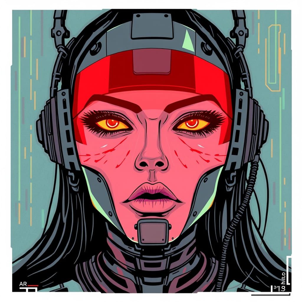 Dark Futuristic Cyborg: Aggrotech Playlist Cover Art