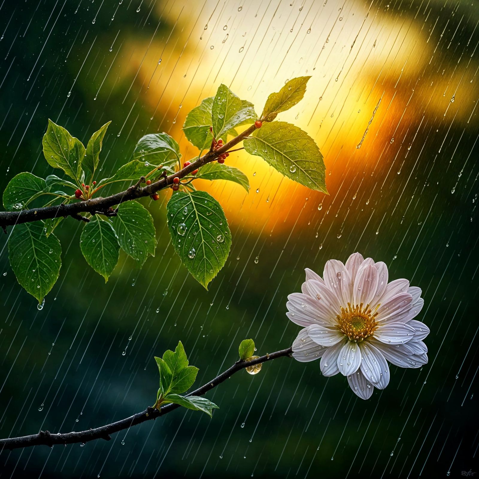 Good morning, it's raining here.