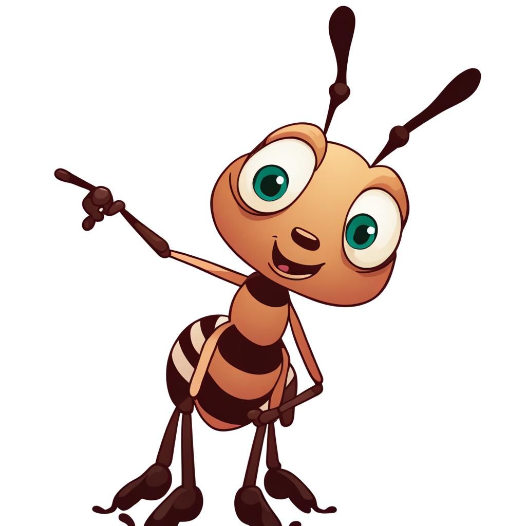 Cute Ant Reveals Earth's Secrets in Picture Book Style
