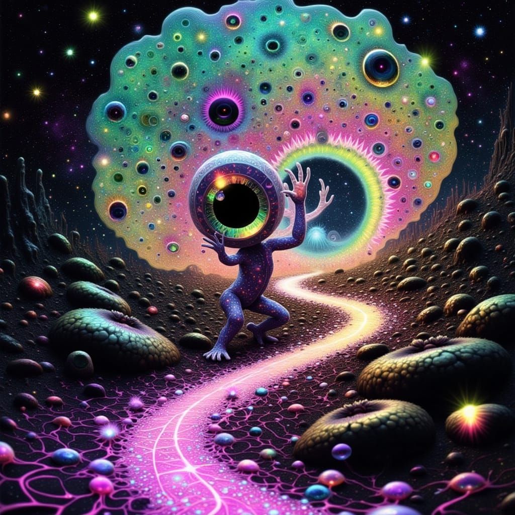 <lora:Intricacy Vibe:1.0> <lora:Flowing Root Lines:1.0> <lora:AmongTheDark:1.0> Ius Chasma IUS CHASMA OPALESCENT GLOW CL...