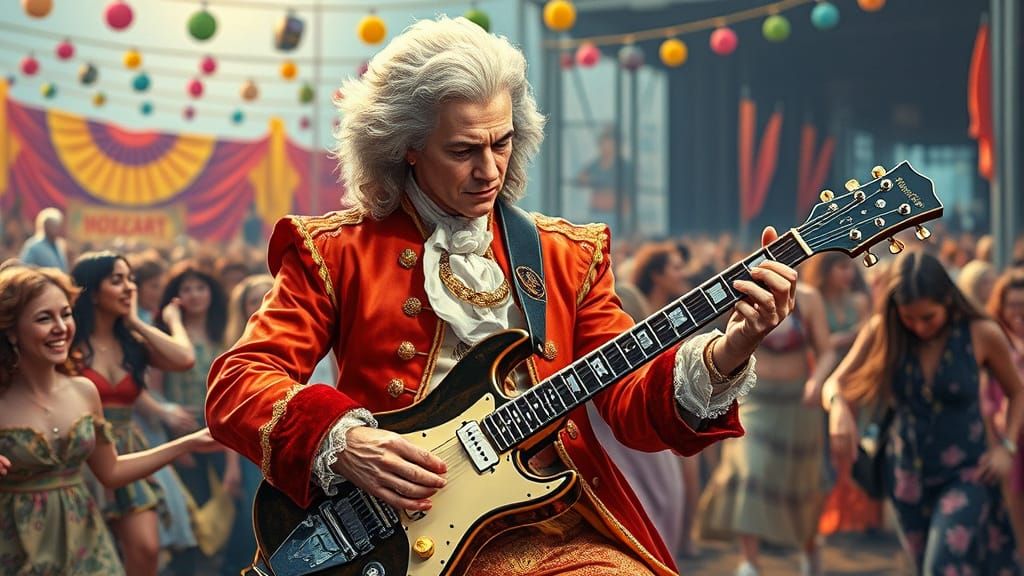 Mozart jamming at Woodstock in 1969
