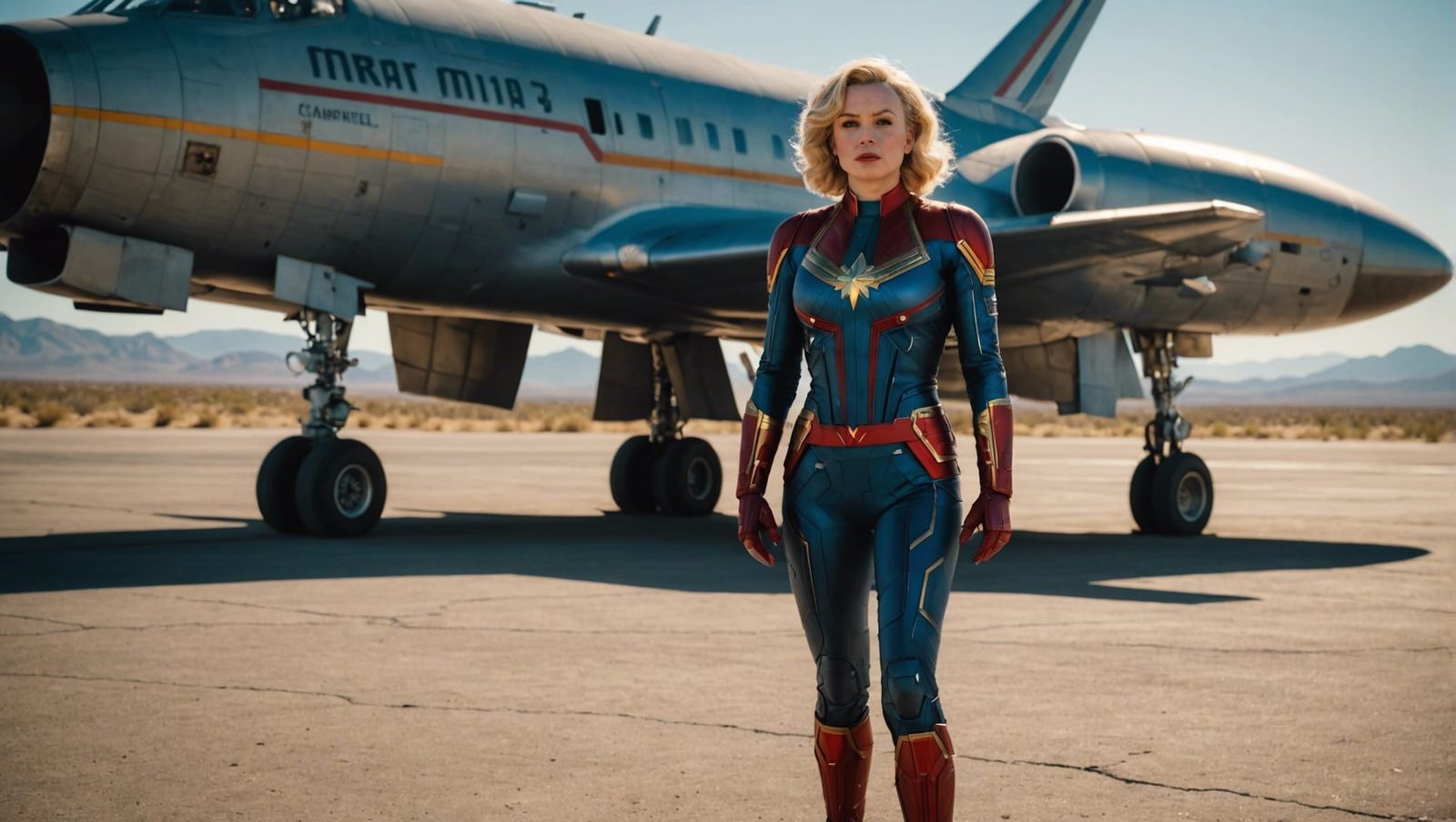 Marilyn Monroe as Captain Marvel Film Still
