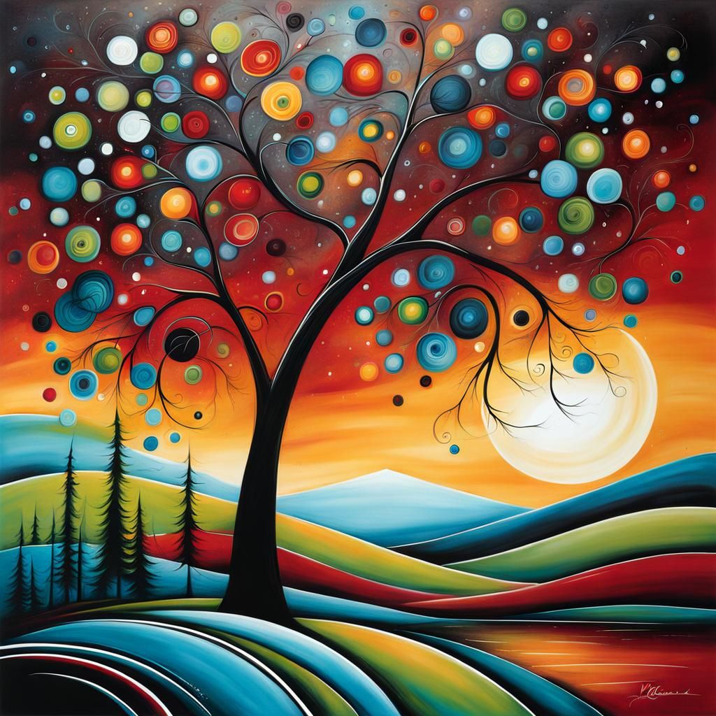 Fluid Abstract Expressionism Art