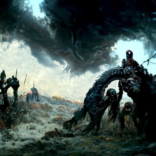 Ragnarok: Apocalyptic Vision in Dark Fantasy Style