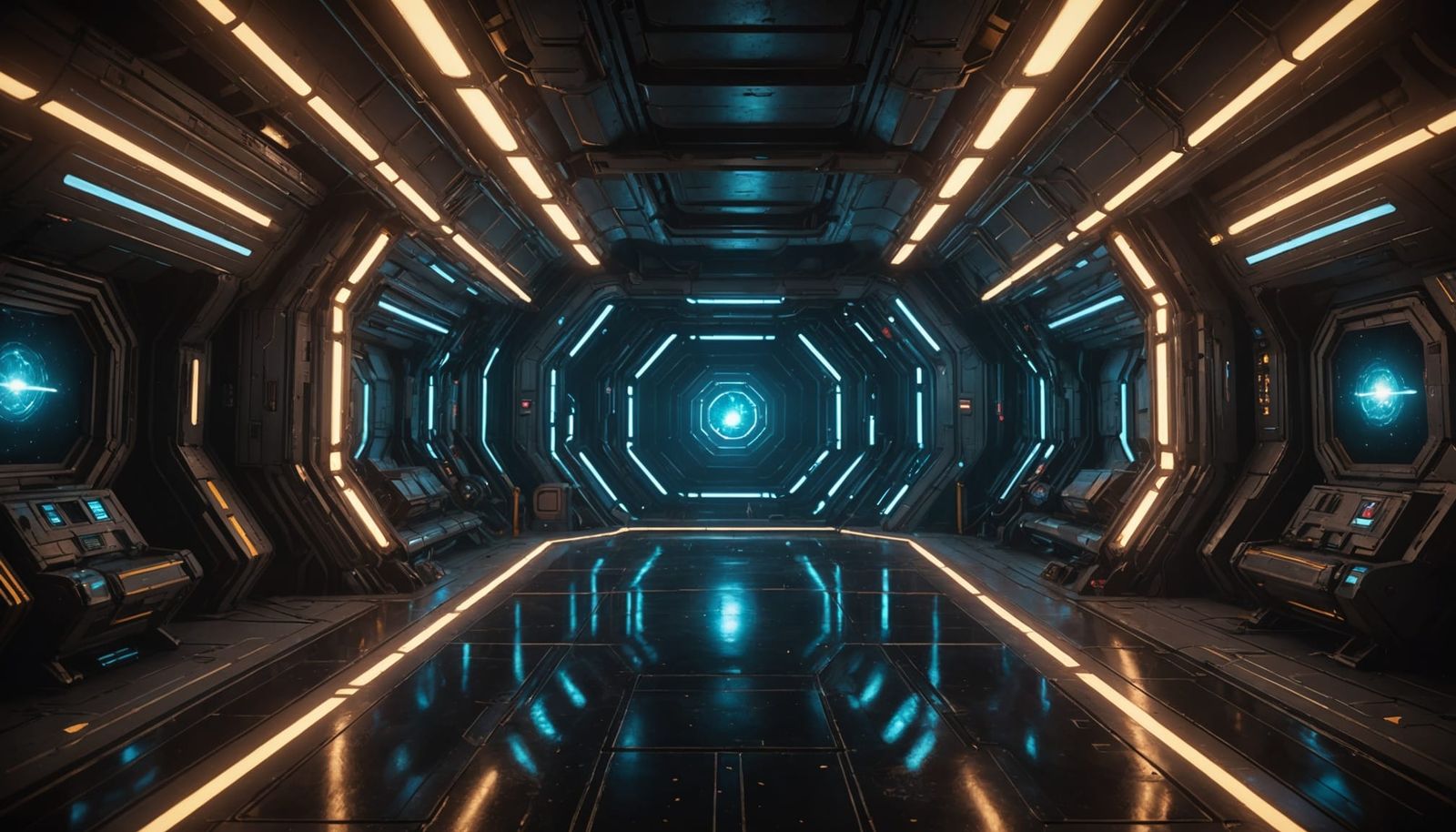 Futuristic Sci-Fi Scene in Film Concept Art Style