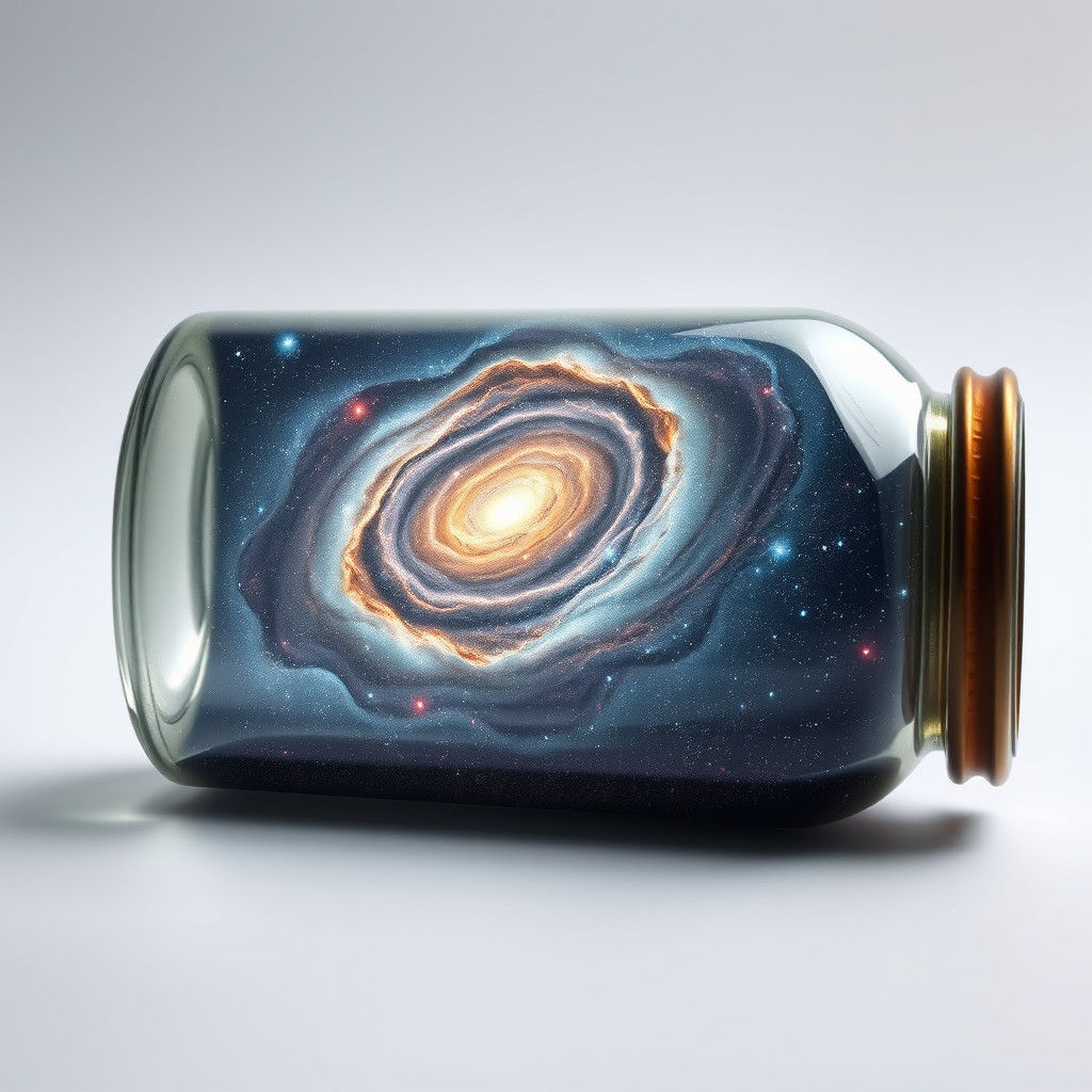 Milky Way Galaxy in a Bottle
