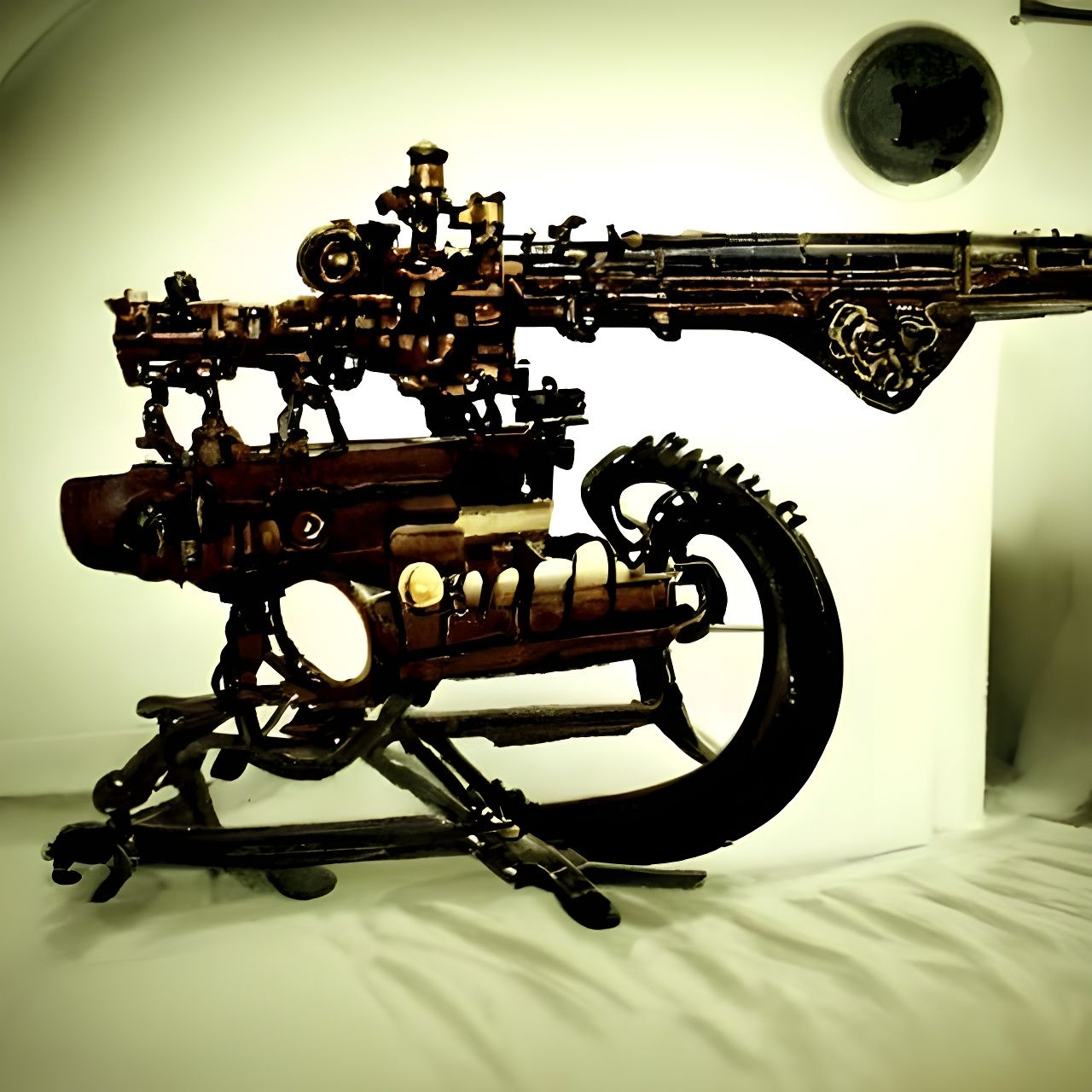 Steampunk Machine Gun Design