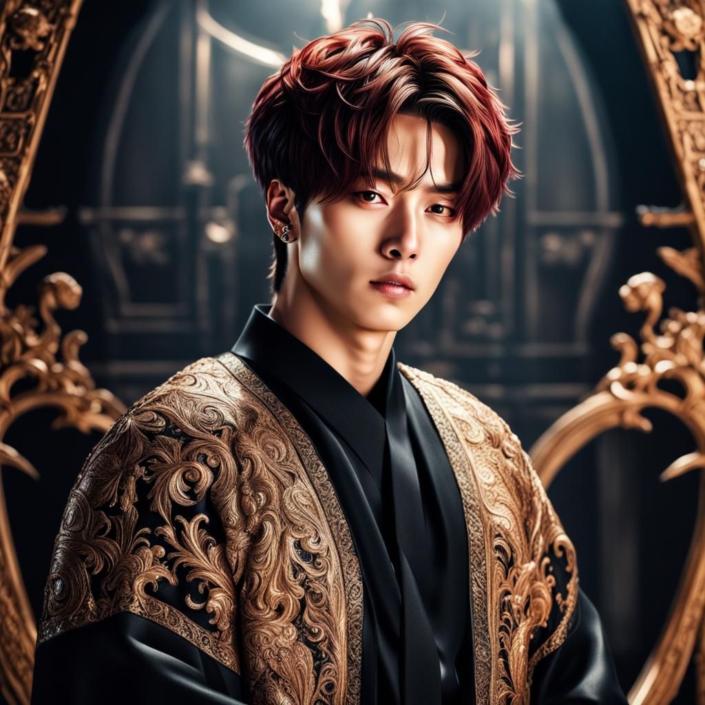 Hyperrealistic Portrait of Jungkook in High Definition