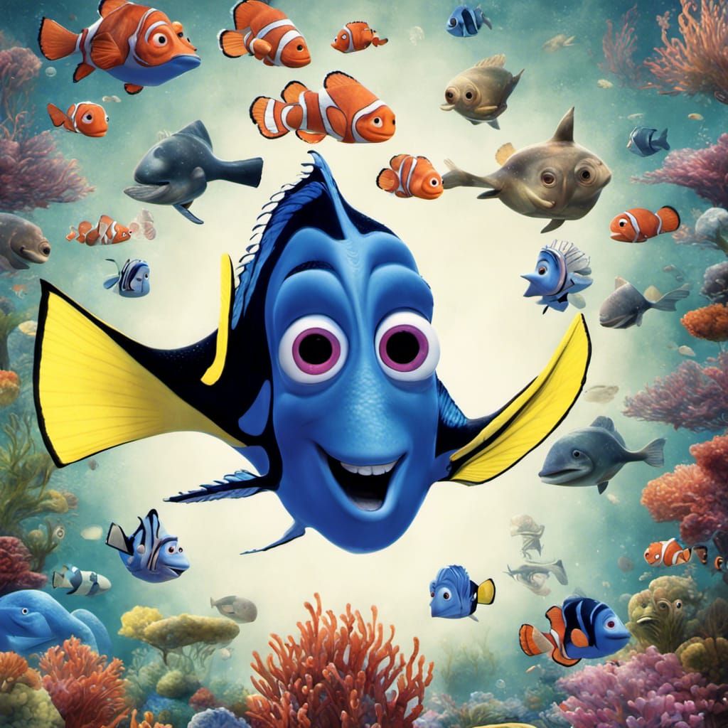 Finding Nemo Meets Basic Instinct: Movie Poster Fusion