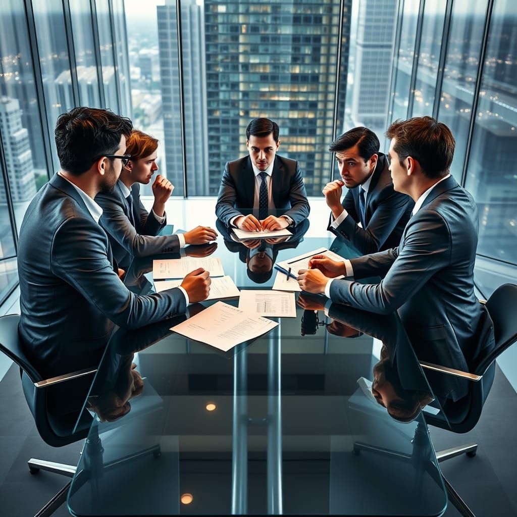 Young Executives Confront Corporate Scandal in Tense Boardro...