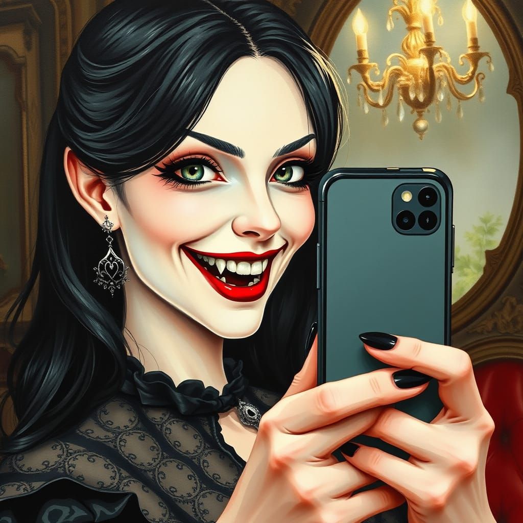 Can a vampire take a selfie?
