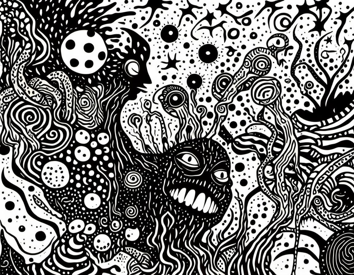 Cinematic Alien World with Eerie, Biomechanical Flora