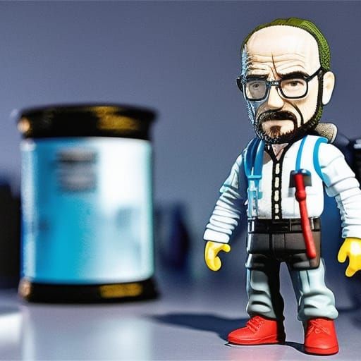 Walter White Chibi Funko Pop Toy Portrait