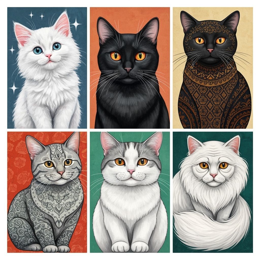 Cats Through Generations: A Vibrant Collage