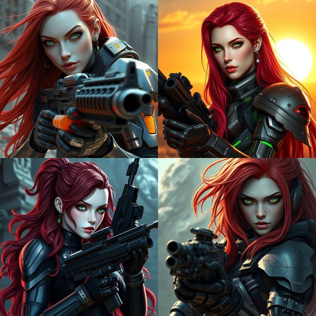 Ethereal Warrior in Gunmetal Armor