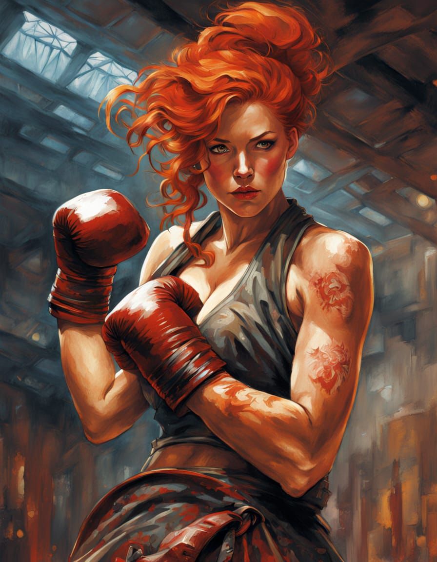 Highlander Women Train in Dusty Boxing Gym