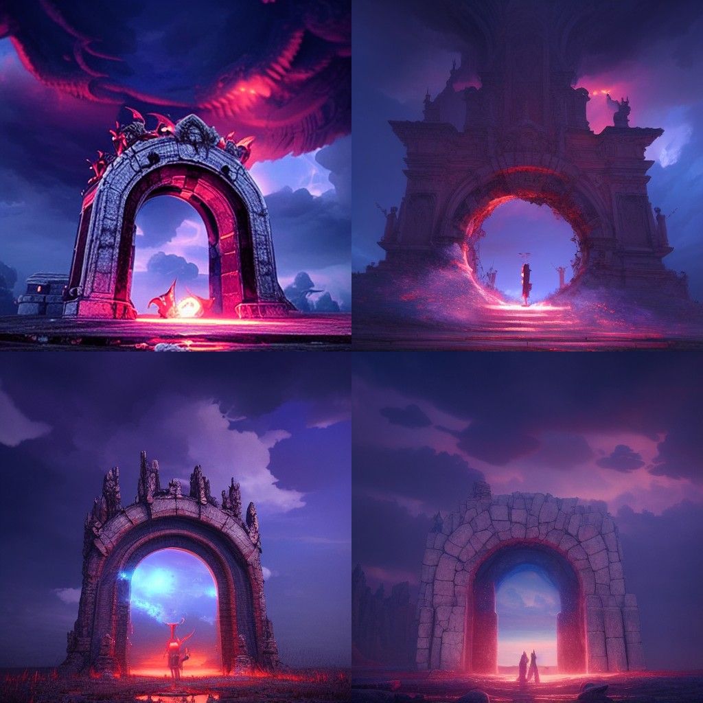 Magic Portal in the Sky: Fantasy Anime Rendering
