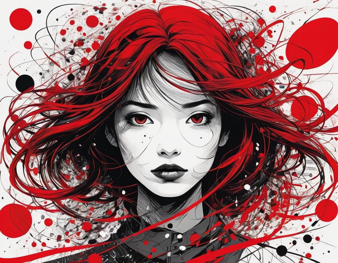 Bold Red Ultraminimal Comic Art Panorama