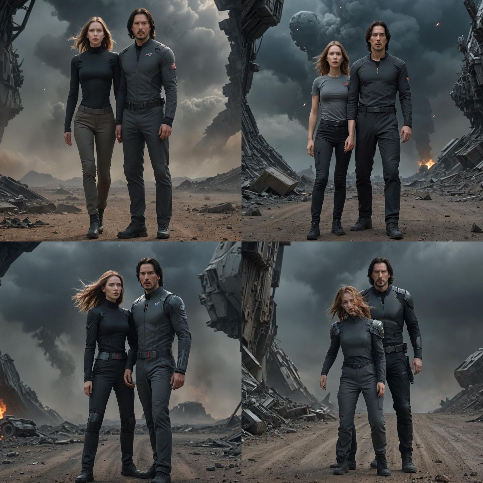Cinematic Space Opera Featuring Hybrid Lookalikes