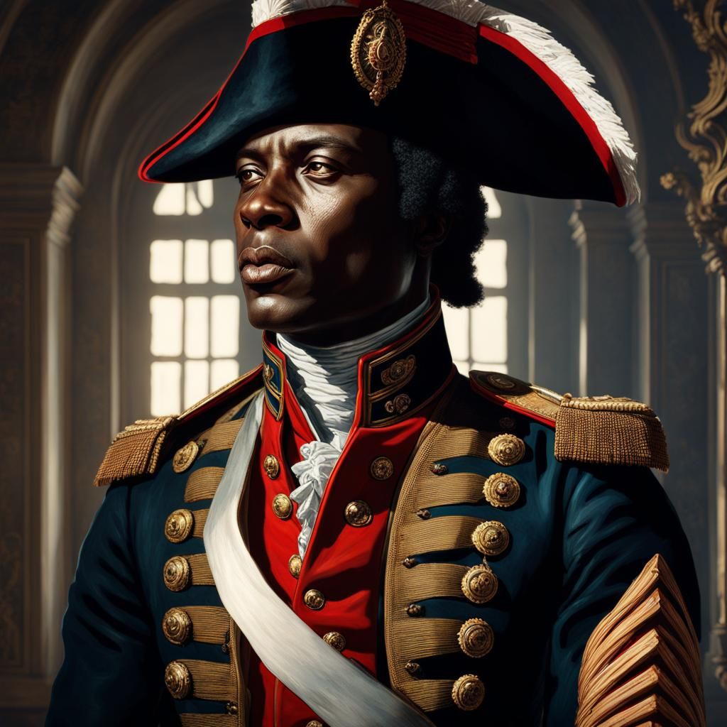 Toussaint Louverture Portrait in Detailed Character Design