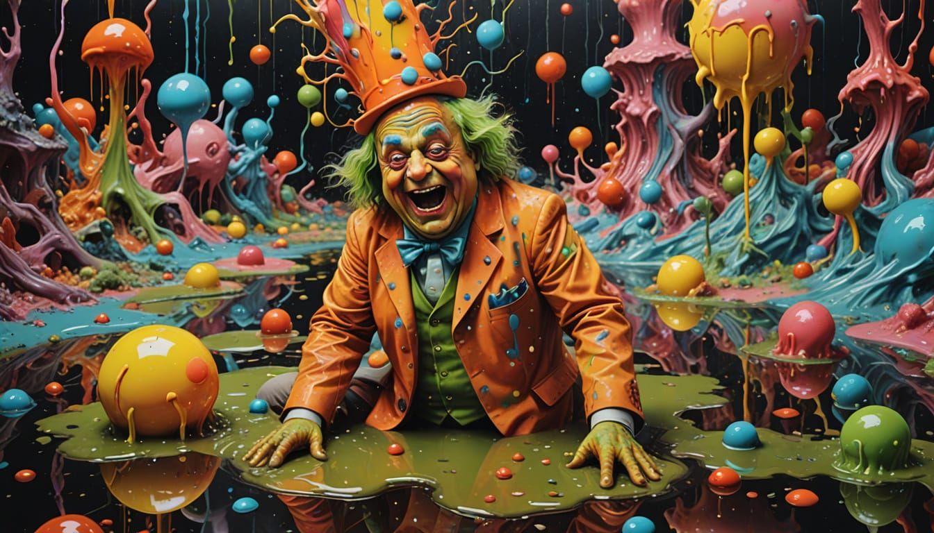 Bosch-Inspired Oompa Loompa Melts into Psychedelic Goo