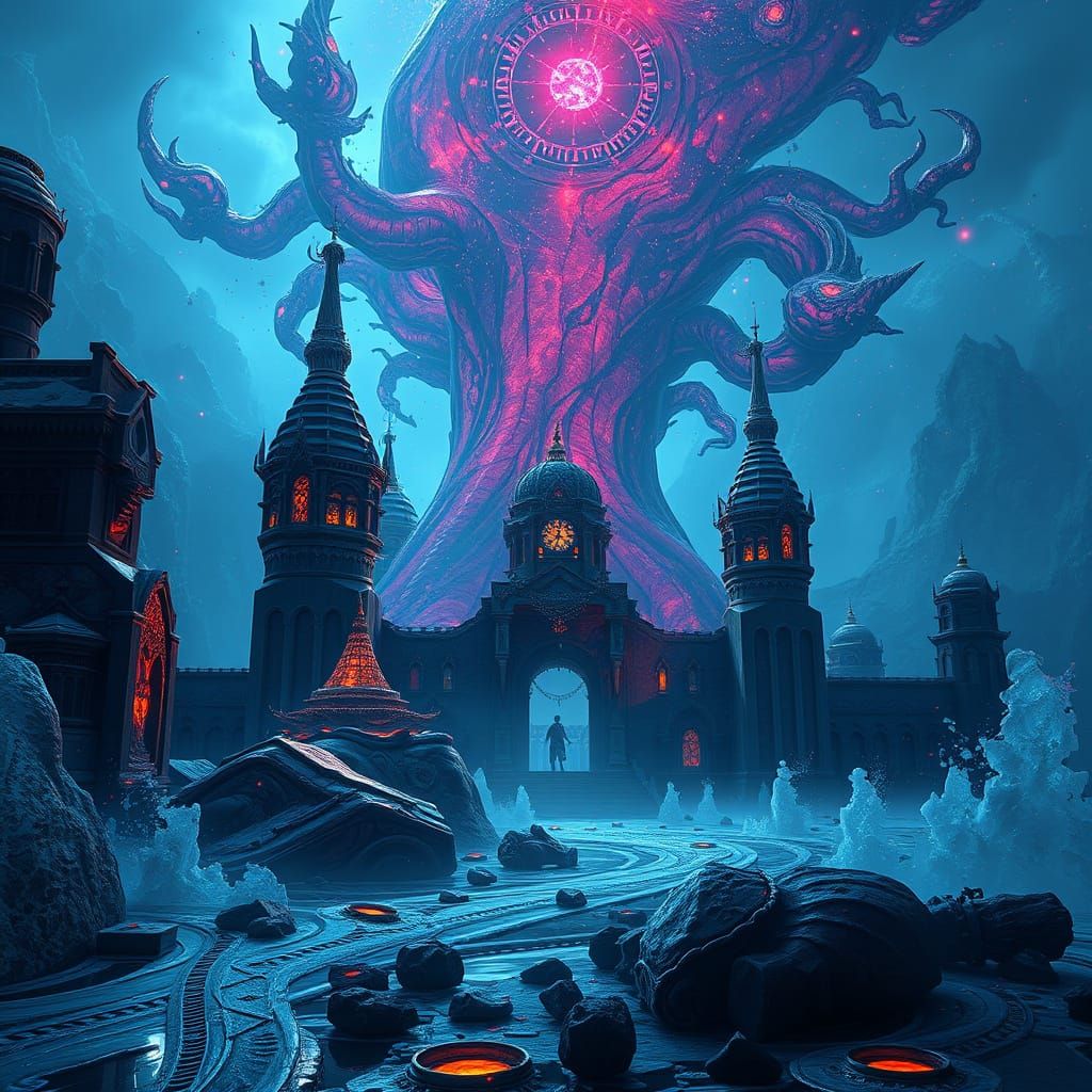 Fantastical Scene in Deep Color