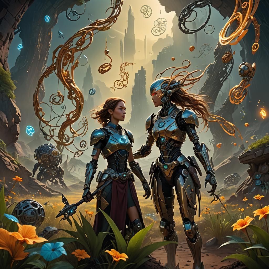 Researcher in Vastlands with Bionicle Artifacts