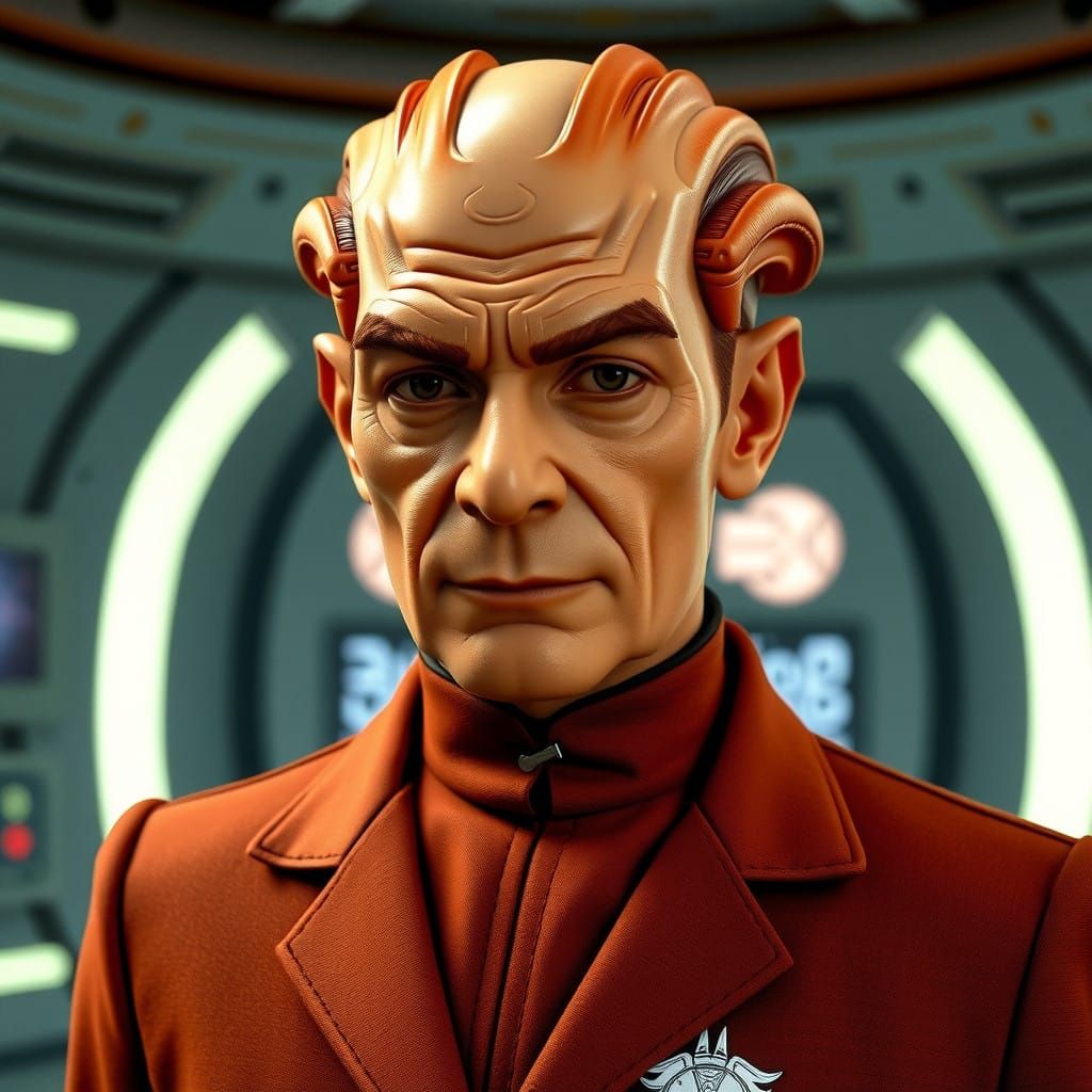 Intricate Denobulan Doctor in Medbay Attire