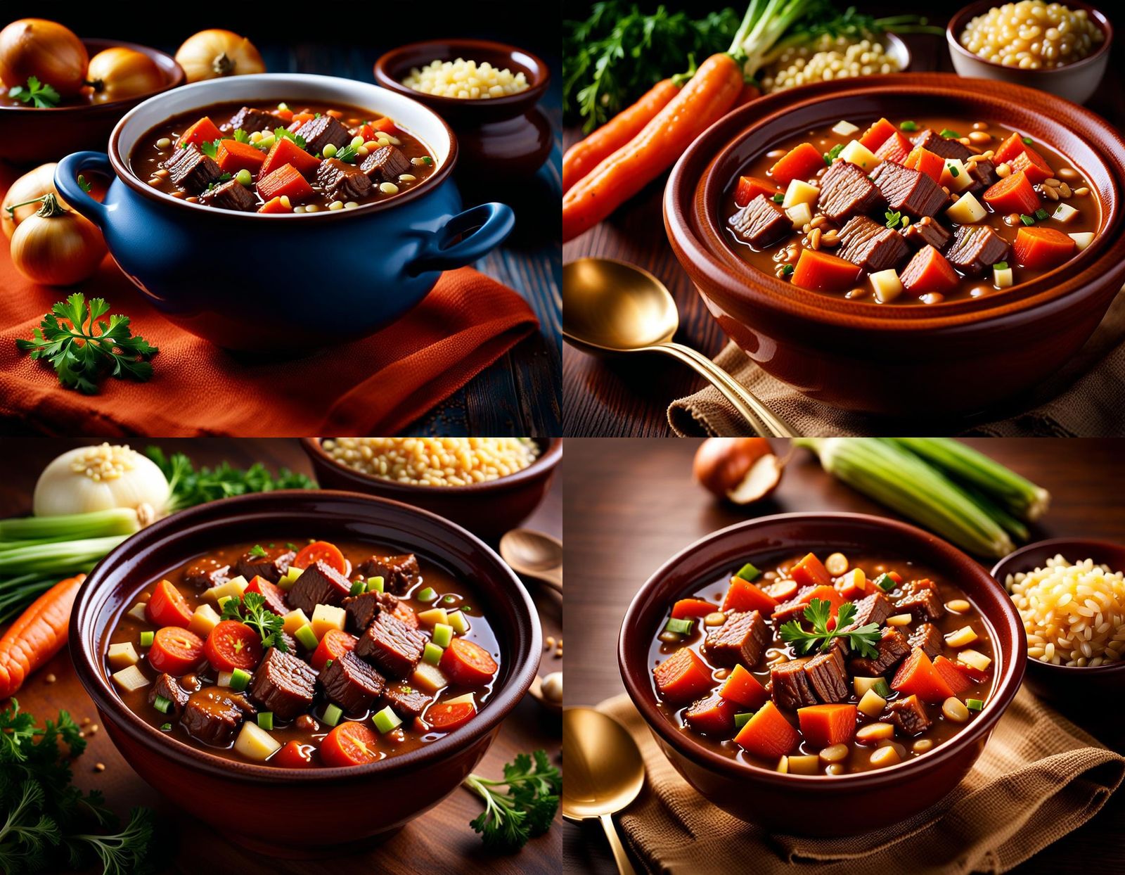 Delicious Beef Stew: Photorealistic Close-Up