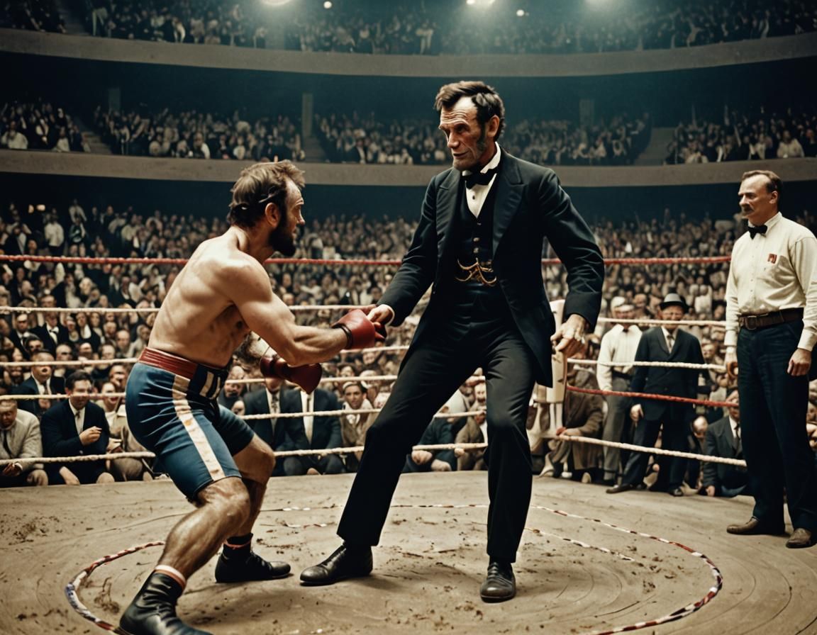 Lincoln vs Roosevelt: USA Championship Wrestling Match