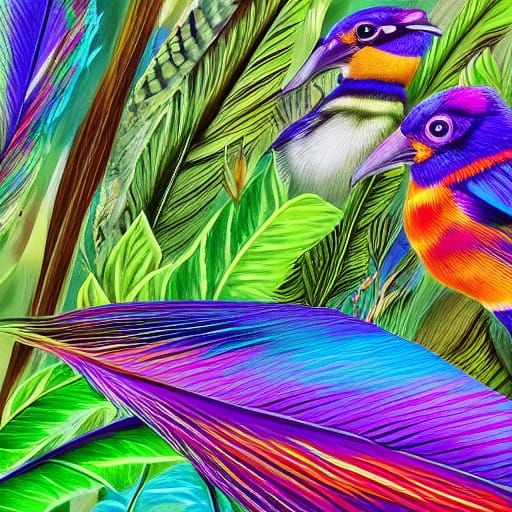 Their plumage is stunning