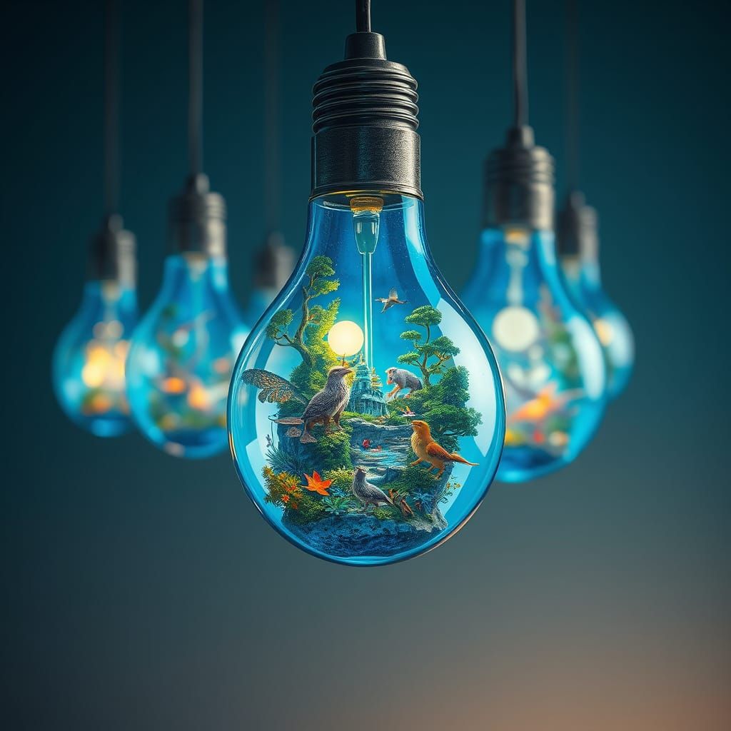 Enchanted Glass Orbs Showcase Fantastical Miniature Worlds