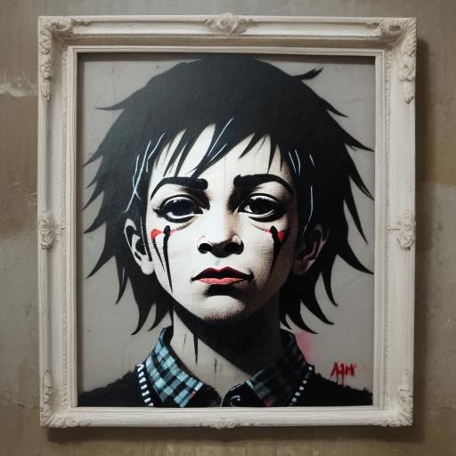Edgy Street Art in Banksy Style