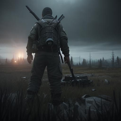 Cinematic 3D Game Scene in 8K Resolution