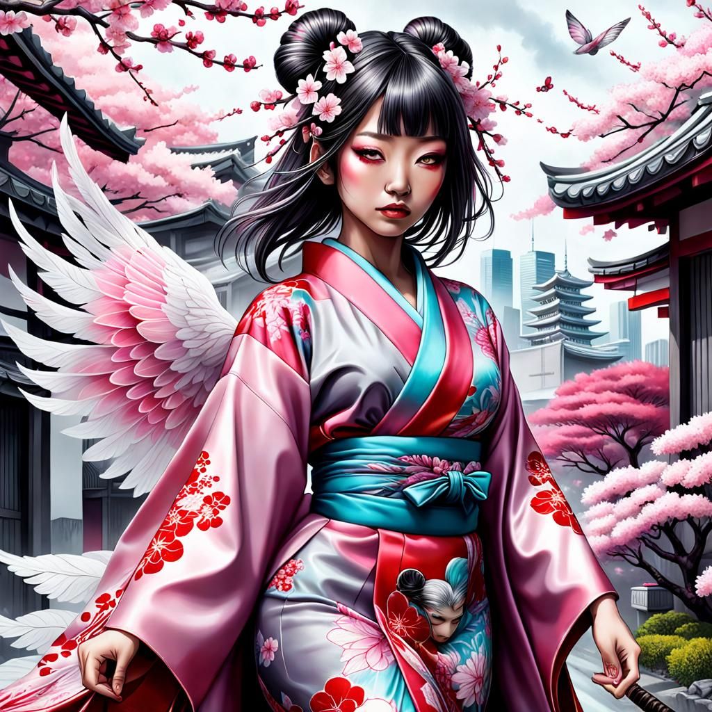 Fallen Warrior: Hyperrealism in Cyberpunk Setting