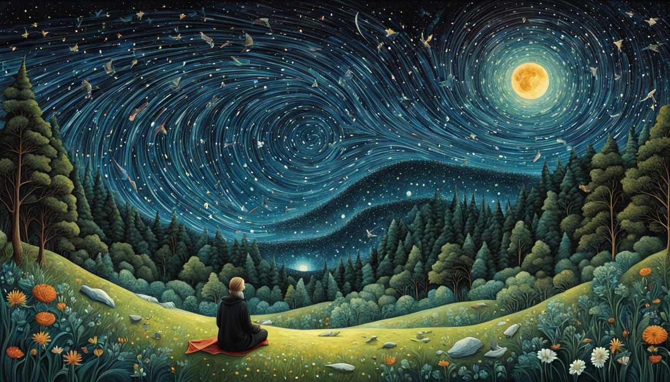 Surreal Bio Art Collage in Cosmic Style