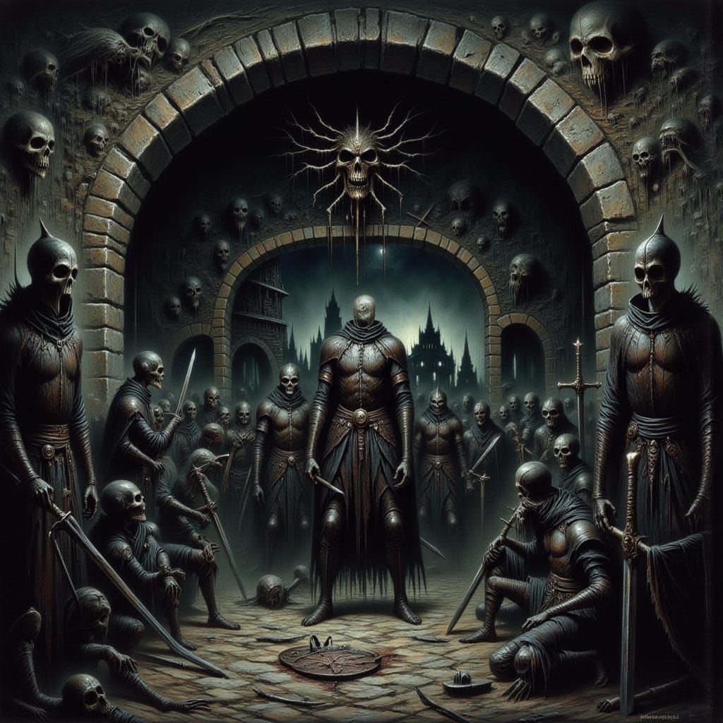 Grimdark Knights Storm Gothic Castle Gates