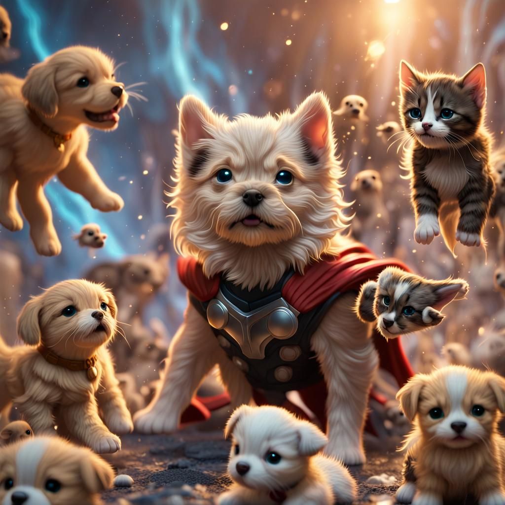 Thor and the kitpup.gang