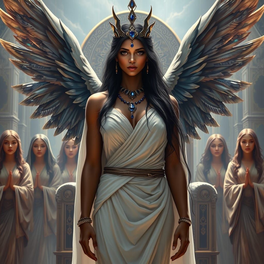 Ishtar, Goddess of Mesopotamia, in Ethereal Majesty