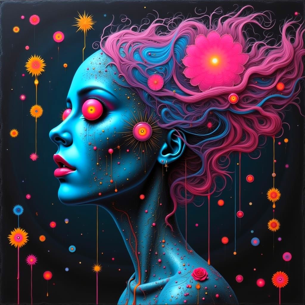 Hyperrealistic Gothic Nightmare in a Dystopian World