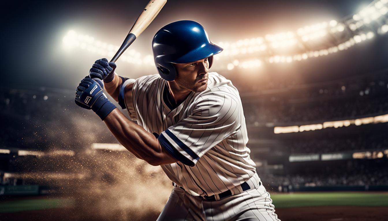 Professional photograph of a baseball batter