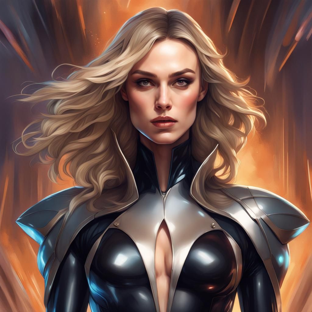 Galactic Mistress Portrait in Art Nouveau Style