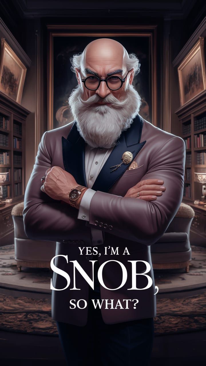 Yes, I am snob, so what?