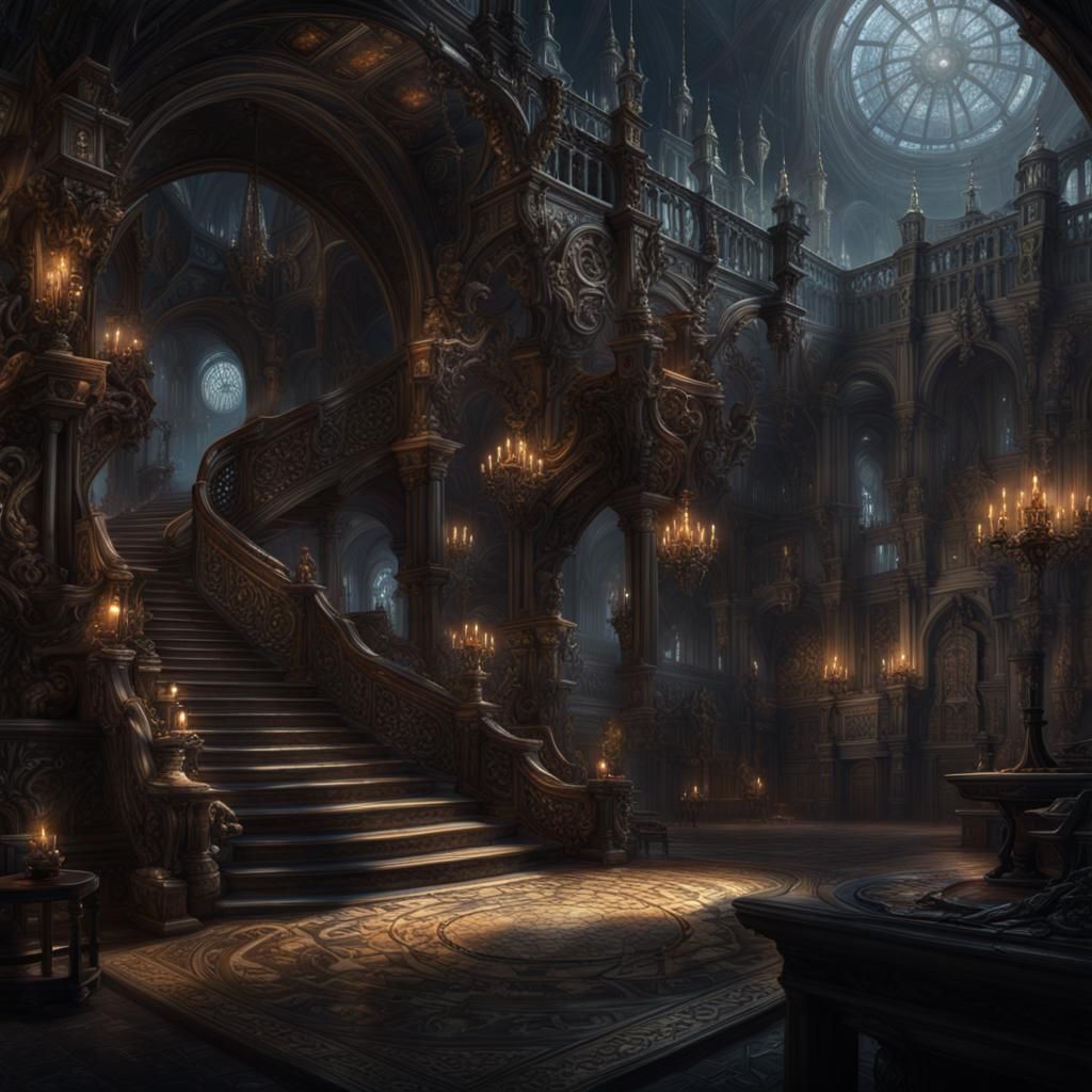 Dark Fantasy Dreamscape: Hyperdetailed Concept Art