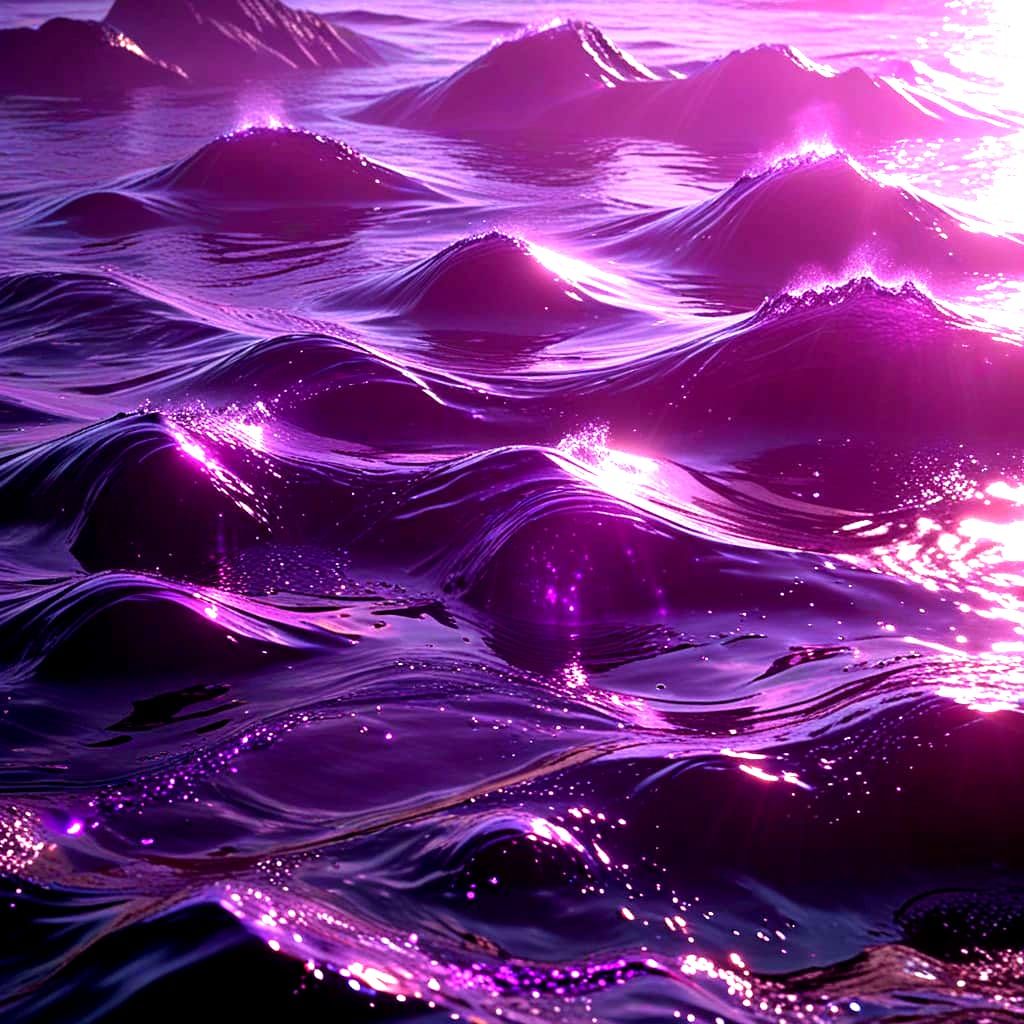Cosmic Purple Ocean with CryEngine Water Effects