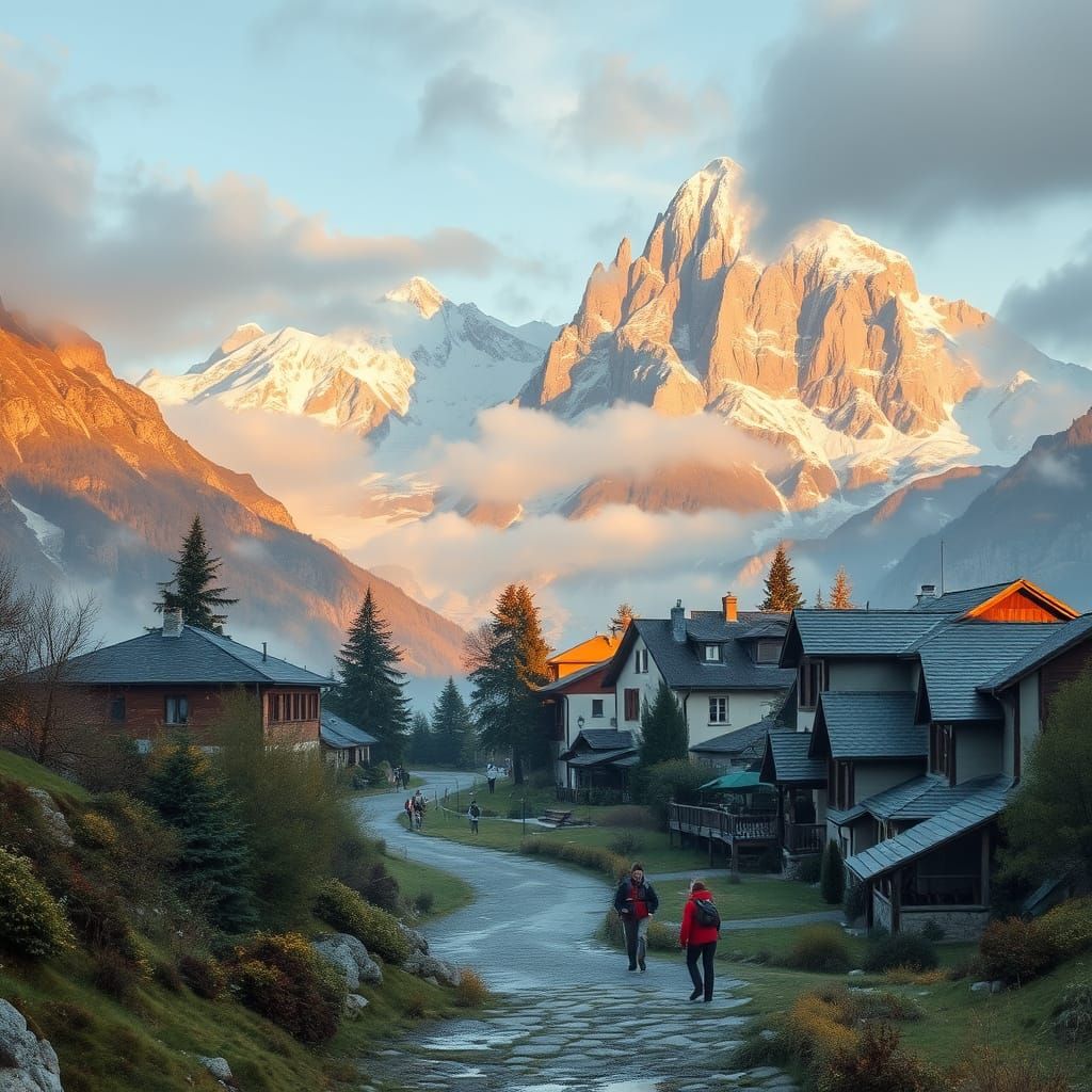 Alps Walking Tour Through Wine Regions