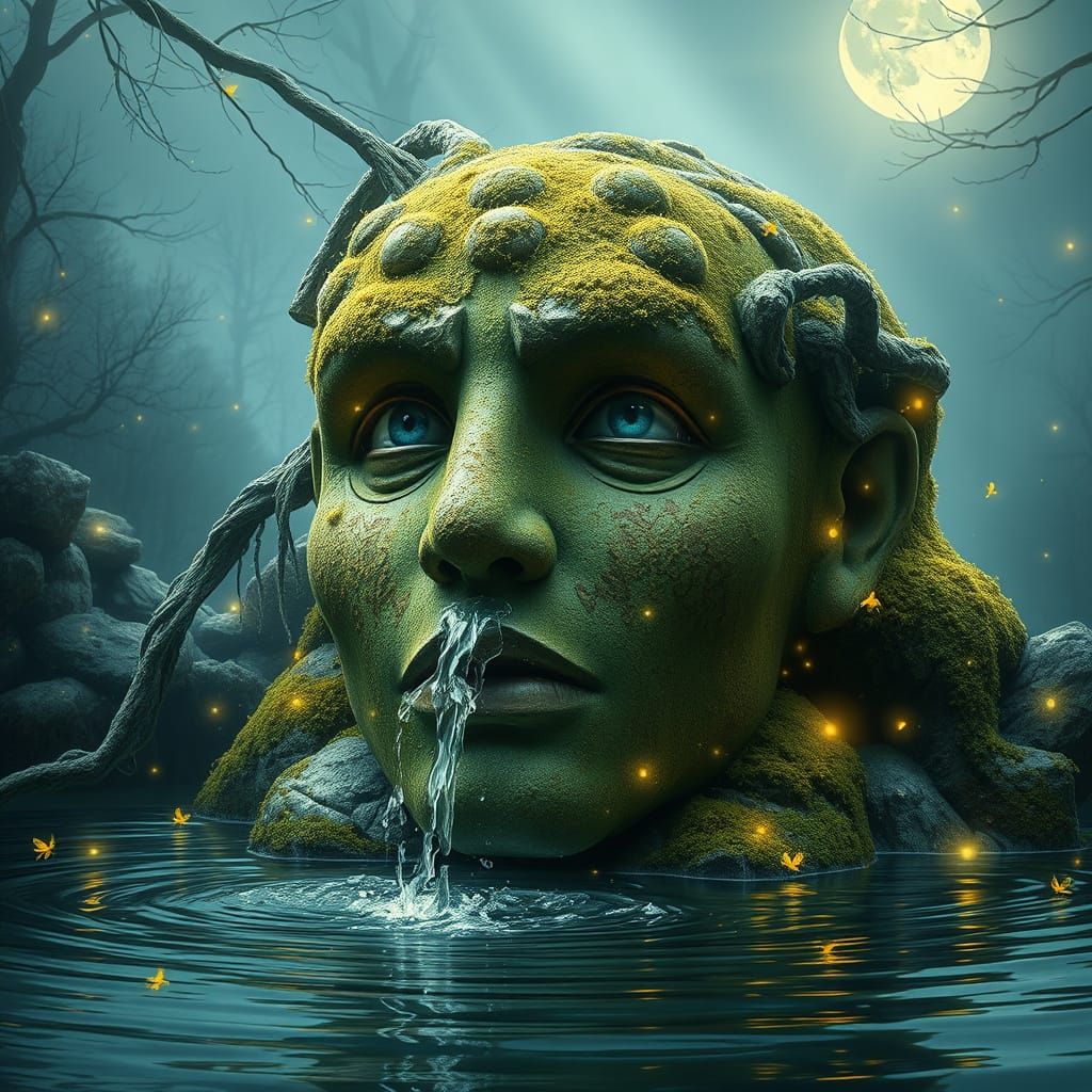 The weeping fountain