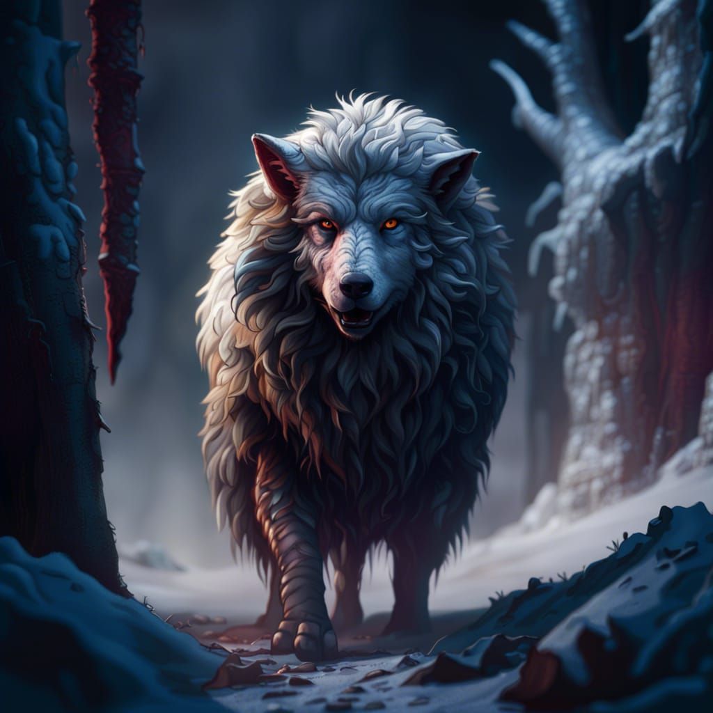 Wolf in Sheepskin: Detailed Matte Painting